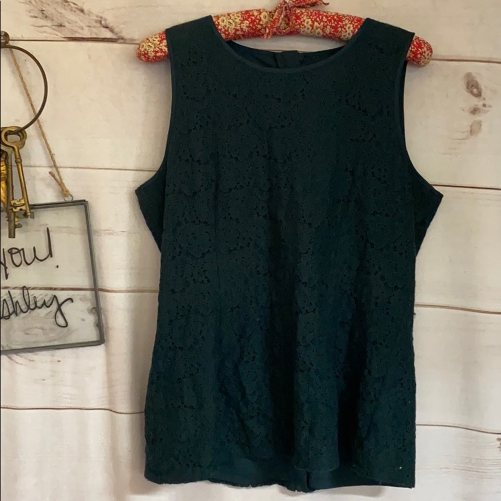Banana Republic; Forrest Green; Tank Top; Cami; 12